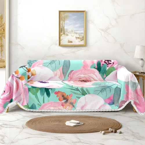 Miniatura 10 de White Cats - Funda de sofá con estampado de gatos negros, fundas para sofá y sillón, resistente a las manchas, protector universal de muebles