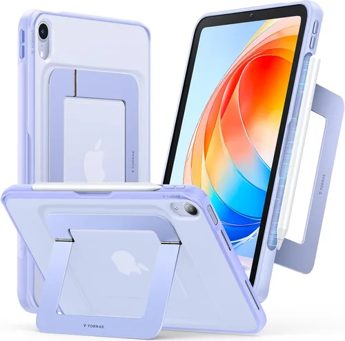 Miniatura 18 de TORRAS Funda para iPad Mini 7 A17 Pro, Funda para iPad Mini 6 con Soporte para Lápiz, Soporte Ultra Estable, Múltiples Ángulos de Visualización