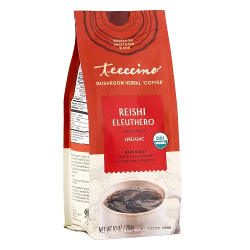 Miniatura 12 de Teeccino Lion’s Mane Rhodiola Café alternativo de setas adaptogénicas - Rosa - Café de setas herbal con sabor a mane de león y rhodiola, tostado