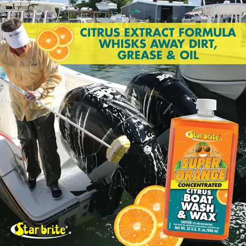 Miniatura 6 de STAR BRITE Jabón y cera para barcos cítricos súper naranja - Fórmula concentrada prémium para un brillo y protección definitivos