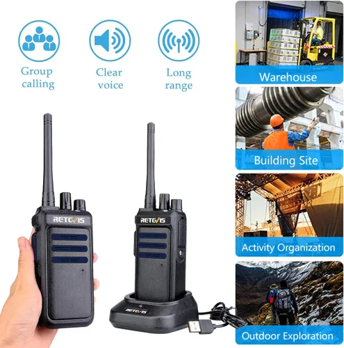 Miniatura 7 de Retevis Walkie Talkies digitales RT10 para adultos, radios bidireccionales con llamadas grupales, radio de mano duradera DMR de 2 vías