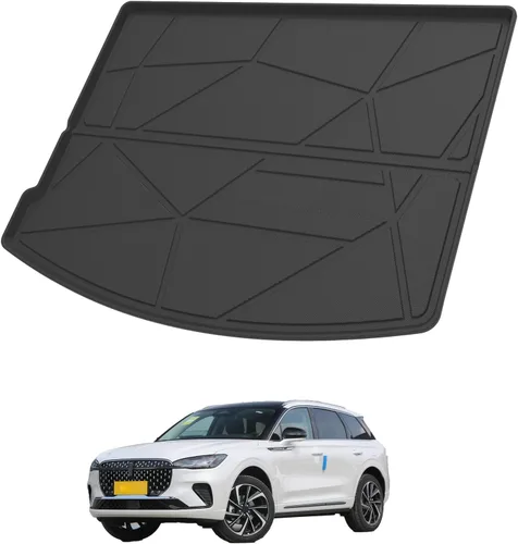 Miniatura 10 de Elsetyler Revestimiento de carga para viaje 2021 – TPO negro para todo tipo de clima, resistente al agua, bandeja de carga trasera, protector