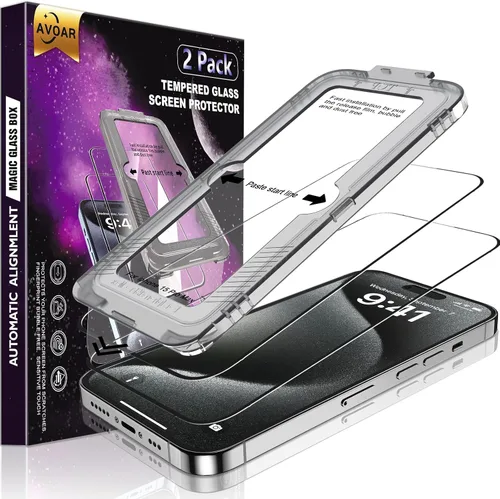 Miniatura 16 de Paquete de 2 protectores de pantalla de privacidad para iPhone 13 Pro Max /14 Plus [kit de alineación automática] vidrio templado, protección