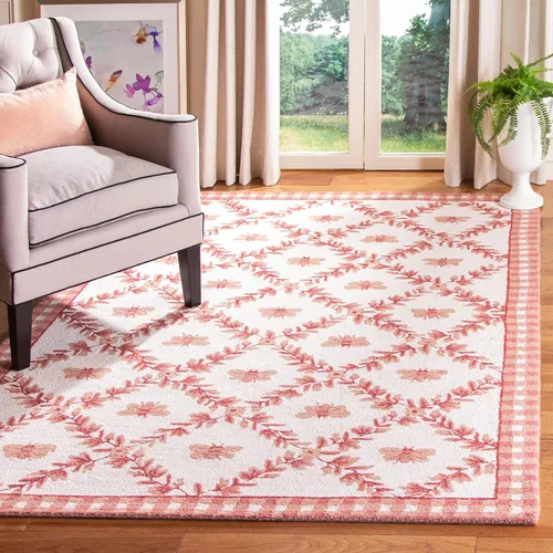 Miniatura 13 de SAFAVIEH Chelsea Collection - Alfombra decorativa de 1 pies 8 pulgadas x 2 pies 6 pulgadas, color negro, lana de campo francesa enganchada a mano