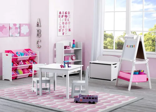Miniatura 7 de Delta Children MySize - Juego de mesa y silla de madera para niños (2 sillas incluidas), ideal para artes y manualidades, merienda y más
