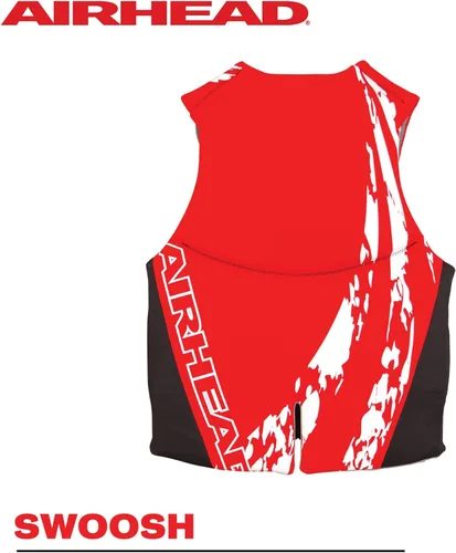 Miniatura 3 de Airhead Swoosh Kwik-Dry Neolite Life Jacket, US Coast Goard Approved Type III Life Jacket, Adult and Youth Sizes Rojo