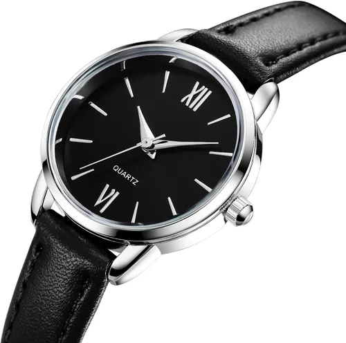 Miniatura 2 de TWOPTION Women's Leather Strap Watch Minimalist Wrist Watches for Women Ladies Analog Quartz Watch for Small Wrists