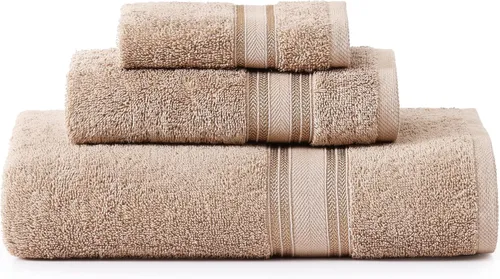 Miniatura 93 de Lane Linen Juego de 4 toallas de baño de 100 % algodón (35 x 66 pulgadas), juego de toallas de baño extragrandes de algodón sin torsión, secado Gris