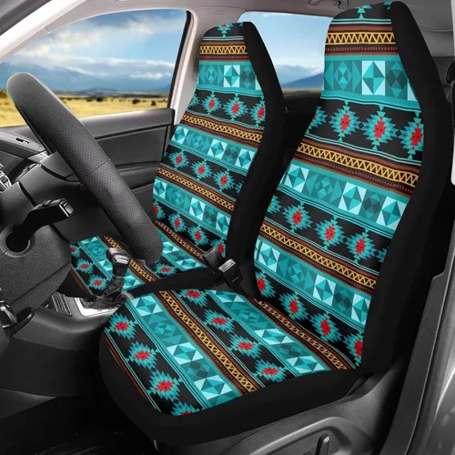 Miniatura 28 de Bulopur Art Horse - Juego de 2 fundas universales para asientos delanteros de automóvil, protectores enteros adecuados para la mayoría