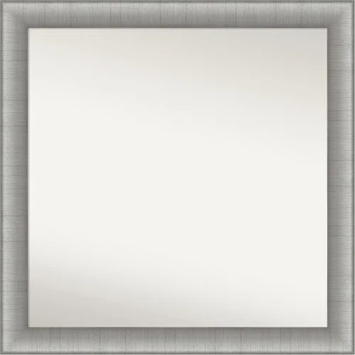 Miniatura 361 de Amanti Art Espejo de baño plateado para sobre fregadero, 28 x 47 pulgadas, espejo rectangular de plata imperial, marco de madera tradicional de gran