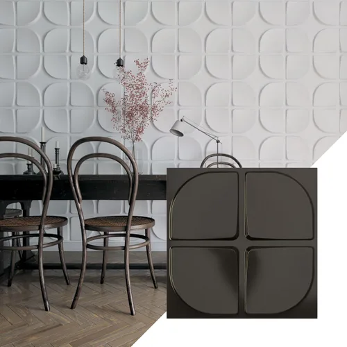Miniatura 10 de Ekena Millwork WP20X20EUWH 19 5/8 pulgadas de ancho x 19 5/8 pulgadas de alto Edmund EnduraWall Decorativo 3D Panel de pared cubre 2.67 pies