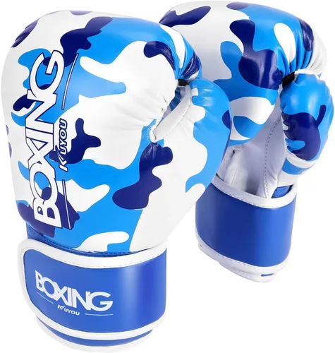 Miniatura 11 de Guantes de boxeo para niños, guantes de boxeo para niños de 3 a 9 años, para niños y niñas, de poliuretano con dibujos animados, guantes de boxeo