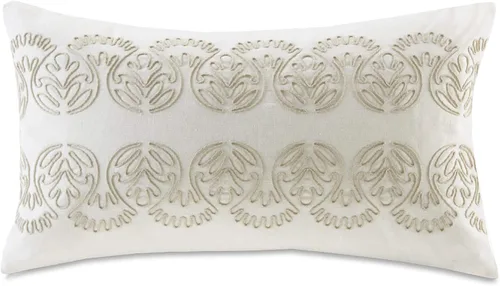 Miniatura 12 de Harbor House Anslee - Almohada decorativa rectangular de lino y algodón, bordada, estilo cabaña/país, 12 pulgadas de ancho x 20 pulgadas de largo