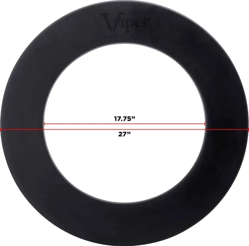 Miniatura 3 de Viper by GLD Products Guardian Dartboard Surround Sisal/Bristle Steel-Tip Dartboard Wall Protector, Black, for 17.75” Steel tip Dart Board