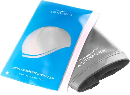Miniatura 9 de Gorro de natación de Spandex con capa protectora/ Gorro de natación cómodo para mujeres, hombres, adultos y niños Plata - Tamaño adulto