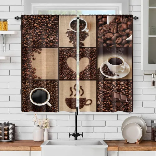 Miniatura 39 de Cortinas de mariposa, mariposa azul, diente de león blanco, románticas, para niñas y mujeres, insonorizadas, aisladas, con bolsillo para barra