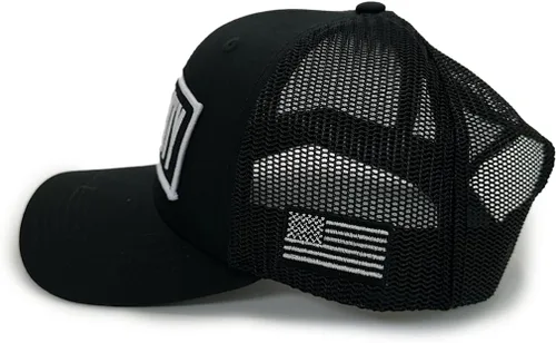 Miniatura 2 de Gorra de seguridad prémium con gorro de malla de parche Texto de seguridad blanco llamativo Comodidad durante todo el día e ideal para eventos