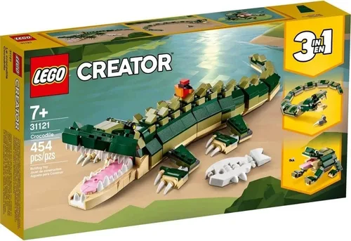 LEGO Creator 31121 Cocodrilo 31121 Juguete de construcción con juguetes de animales salvajes (454 piezas)