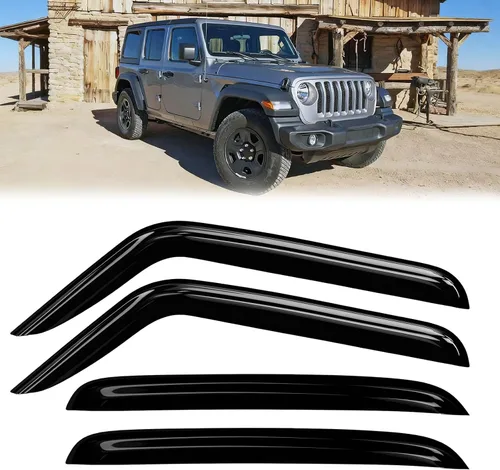 Miniatura 46 de Protectores de lluvia de ventana para Ford F150 SuperCab 2004-2014 2 piezas deflector de ventana para 09-14 F-150 con 2 puertas delanteras