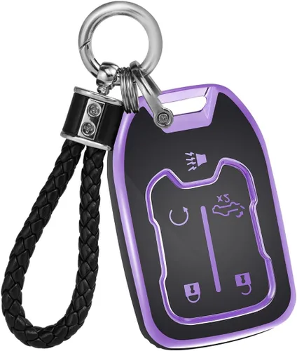 Miniatura 10 de Funda para llavero GMC Chevy con llavero, funda para llavero compatible con GMC Acadia Yukon XL/LTZ Terrain Chevy Chevrolet Tahoe Silverado Suburban