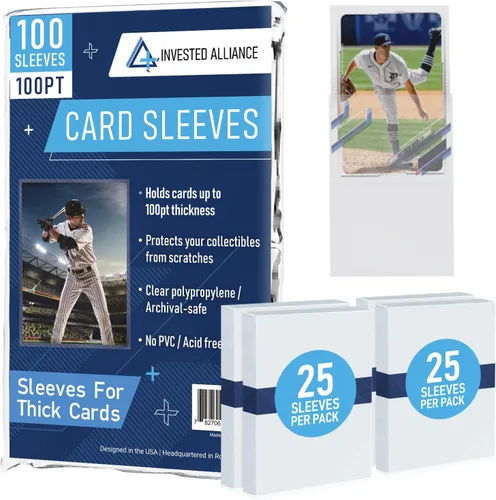 Miniatura 13 de Premium Penny Sleeves for Trading Cards Soft Trading Card Sleeves for Baseball Cards, Ultra Clear Plastic Pro Sports Card Sleeve, Football, MTG