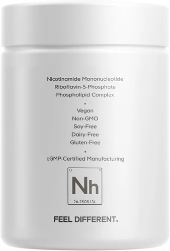 Miniatura 9 de Codeage Platino liposomal NMNH Platino, suplemento de 500 mg de NMNH, precursor de NAD+ con quercetina, pterostilbeno, apigenina, vitaminas B
