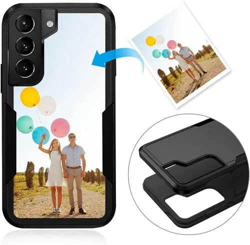 Miniatura 84 de Funda protectora personalizada para Samsung Galaxy S22 Ultra 5G (versión 2022), funda protectora de doble capa resistente con múltiples fotos, a