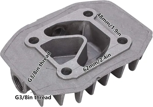 Miniatura 4 de Cilindro de comprr de aire de 2 piezas, pequeño 2. 3P aire Comprr Coolin piezas, cilindro de aluminio de 1.890 in x 2.441 in para Coolin eficiente