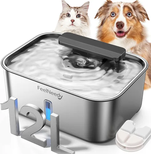 Miniatura 8 de FEELNEEDY 6 paquetes de filtros para fuente de agua para perros y 6 paquetes de esponjas de filtro de bomba de repuesto, filtro para fuente de agua