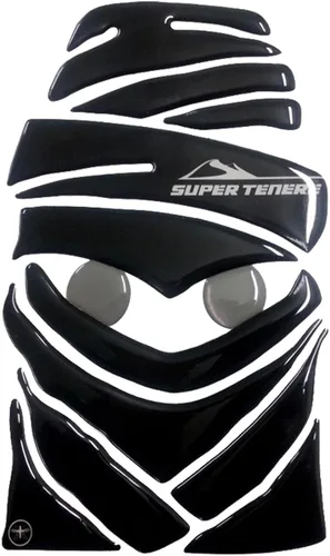 labelbike - Adhesivo 3D para motocicleta, protección y decoración para depósito de combustible en resina compatible con Yamaha Super TENERE