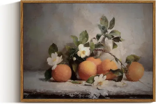 Miniatura 50 de VIYYIEA Arte de Pared en Lienzo Enmarcado Decoración del Hogar, Decoración de Granja Valles Ondulantes bajo Cielos Despejados Pintura de Pared