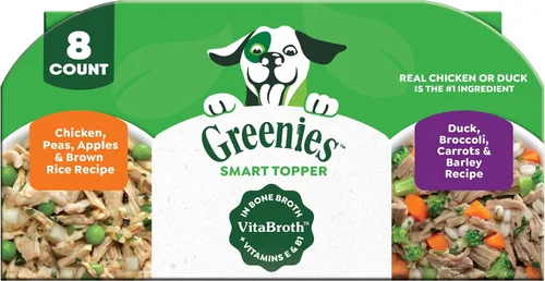 Miniatura 18 de Greenies Smart Topper Mezcla Húmeda Alta en Proteína para Perros, Receta de Pollo, Habichuelas Verdes y Batata en Caldo Vitabroth - Caldo de Hueso +