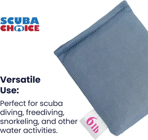 Miniatura 4 de Scuba Choice Pesas de malla suave para control de flotabilidad, duraderas, ajustables y cómodas para bolsillos de cinturón de peso para buceo