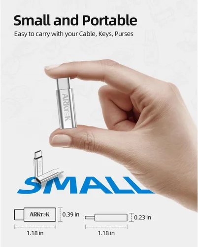 Miniatura 3 de ARKTEK Adaptador USB-C i OS Lightning (hembra) a USB tipo C (macho), solo adaptador de carga para iPhone 16 15 Series Galaxy S24/Note 20, Pixel 8