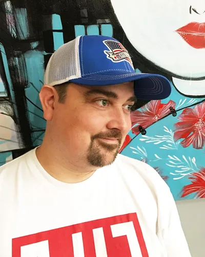 Miniatura 3 de Fits Y'all USA Flag Americana Structured Trucker Hat for Unisex and 3XL Oversize