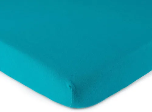 Miniatura 10 de SheetWorld - Sábana bajera ajustable para cuna Nuna Mixx de 12 x 29 pulgadas, sábana hipoalergénica de jersey 100% algodón, unisex, para niño y Azul