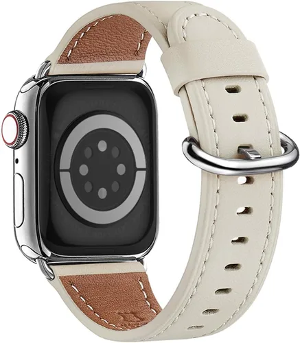 Miniatura 9 de WFEAGL Compatible con Apple Watch Banda 38mm 40mm 41mm para Mujeres, Correa de Cuero de Grano Superior para iWatch Ultra SE & Series 9 8 7 6 5 4 3