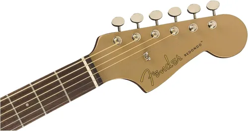 Miniatura 5 de Fender Redondo Player - Guitarra acústica, con garantía de 2 años, bronce satinado, diapasón de nogal