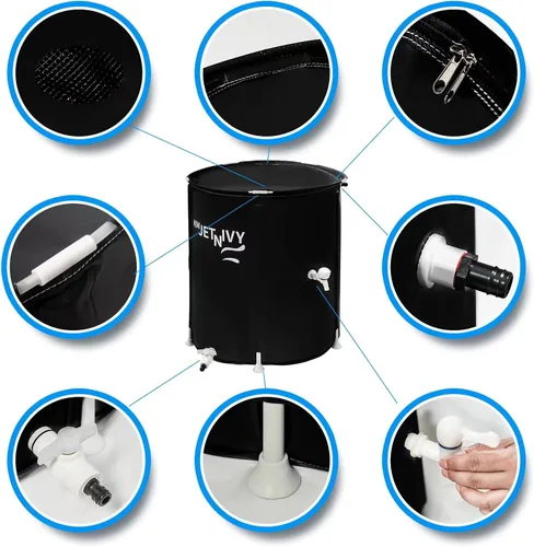 Miniatura 3 de Rain Barrel - Sistema de recolección de agua de lluvia plegable anticolapso, tanque de almacenamiento de agua portátil, captador de agua para jardín