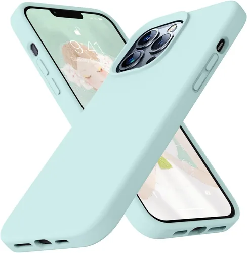 Miniatura 13 de Funda compatible con iPhone 13 de 6.1 pulgadas, de silicona líquida premium [forro de microfibra suave antiarañazos], goma de gel, protección Uva
