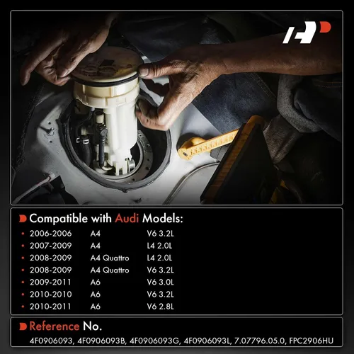 Miniatura 2 de A-Premium Módulo de control de inyección de combustible compatible con Audi A4 Quattro 2007-2009, A6 2009-2011, 2.0L 3.2L, Reemplazo # 4F0906093
