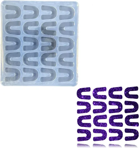Miniatura 16 de Mini moldes para aretes con forma de puerta, molde de silicona para aretes de bricolaje, aretes de oreja, colgantes, manualidades de fabricación