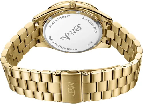 Miniatura 2 de JBW Reloj de pulsera de lujo para mujer Cristal de 0,12 quilates con brazalete de eslabones de acero inoxidable