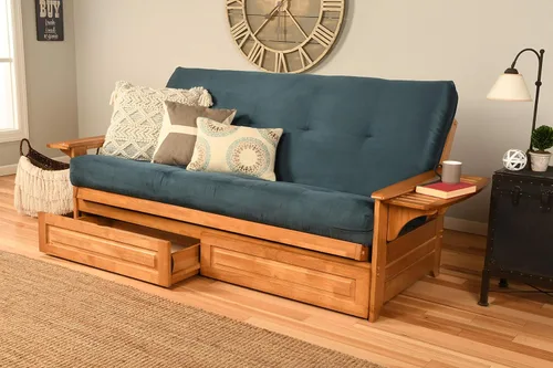 Miniatura 15 de Kodiak Furniture - Juego de futón, blanco, Madera Tela, Canadá