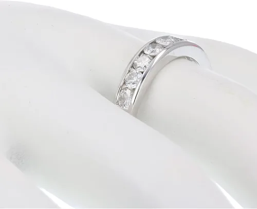 Miniatura 13 de VIR JEWELS Anillo de boda de diamante blanco de 1 cttw a 2 quilates para mujer, juego de canales de oro de 14 quilates, tamaño 4.5-10