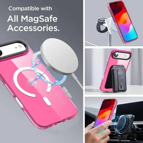 Miniatura 258 de AICase Funda protectora para iPhone 16 compatible con iPhone 16, delgada, ligera, transparente [no amarillenta] Diseño vibrante