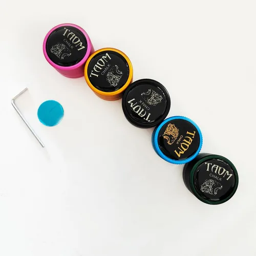 Miniatura 6 de TAOM - Soporte para tiza de billar, herramienta práctica redonda, accesorios de billar, mini estuche magnético para punta de tiza, contenedor