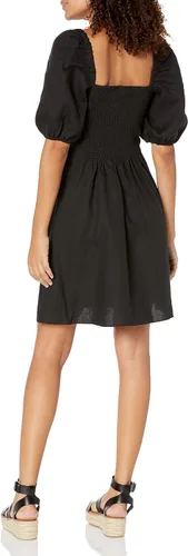 Miniatura 2 de The Drop Minivestido de lino Nala Twist Front para mujer