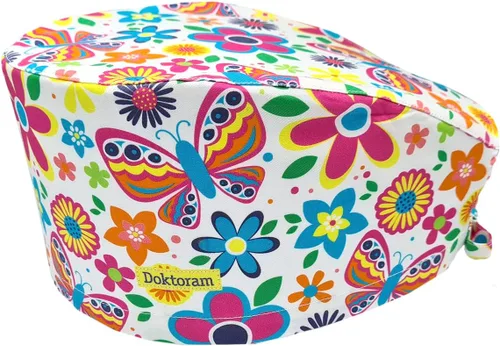 Miniatura 32 de Print Scrub Caps - Sombrero perfecto para enfermeras, médicos y EMTs..