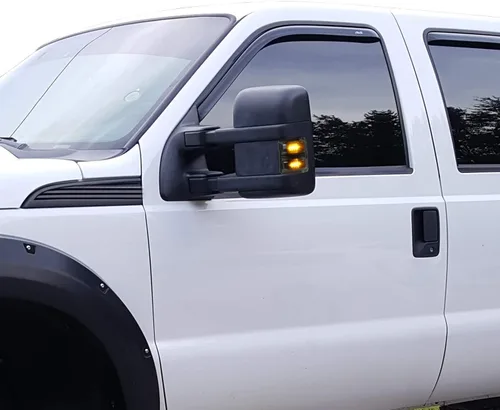 Miniatura 5 de Luces LED para espejos laterales ahumados negros para Ford F-250 F-350 F-450 2008-2016, luz de giro y luz de circulación ámbar, IP67 Impermeable